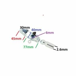 Acier Galvanisé Attelage Attache Pour Remorque De Vélo Fixation Collier Tige De Selle -Magasin De Roues attelage attache pour remorque de velo fixation collier tige de selle 2