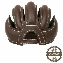 Simili Cuir Casquette "casque" Vintage à Boudins Marron 57 à 61 Cm -Magasin De Roues casquette casque vintage a boudins marron 57 a 61 cm 2