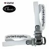 Courroie CHRISTOPHE TOE STRAPS Blanc Cuir Véritable (paire) Cale Pied Pédale Vélo Cycle Ville Route Vintage