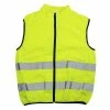 Polyester Gilet Jaune Fluo Réfléchissant Sans Manches Avec Zip Intégral Et Poche Arrière EN1150