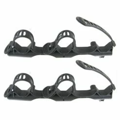 Jeu De Supports (x2) Et Sangle Courroie Plastique Caoutchouc (x6) Pour Porte Vélo PERUZZO Attache Cycle