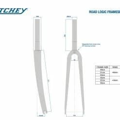 Kit Cadre Ritchey Road Logic Edition 50th Anniversaire -Magasin De Roues kit cadre acier fourche carbone ritchey edition limitee 50 anniversaire route baroudeur cycles lyon 9
