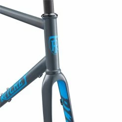 Kit Cadre Route Ritchey Road Logic Disc Gris / Logo Bleu -Magasin De Roues kit cadre ritchey road logic route acier fourche carbone ultra baroudeur cycles lyon revendeur noir headset 9ad5f6a0 5d7a 422a 9f3b c65047573084