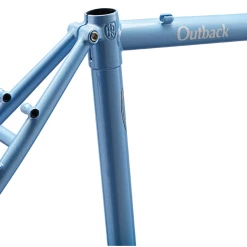 Kit Cadre Ritchey Outback 50ème Anniversaire - Half Moon Blue -Magasin De Roues kit cadre tom ritchey outback 50 anniversaire gravel acier randonnee bikepacking outdoor expedition baroudeur cycles revendeur lyon 4