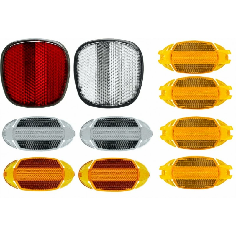 Plastique Kit Catadioptre Réflecteur Avant Arrière Dispositif Réfléchissant Roue Sécurité Vélo Cycle (10 Pcs) 1 Plastique Kit Catadioptre Réflecteur Avant Arrière Dispositif Réfléchissant Roue Sécurité Vélo Cycle (10 Pcs)