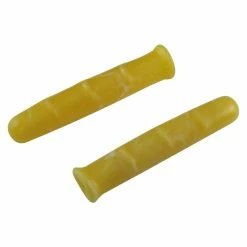 Elastomère Kit Paire De Poignées Et Couvres Leviers De Frein Vélo Vintage Jaune -Magasin De Roues kit paire de poignees et couvres leviers de frein velo vintage jaune 3