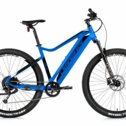 VTT électrique LEADER FOX ARIMO 540Wh 100 Kms Bleu -Magasin De Roues leader fox arimo bleu vernis
