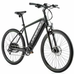 Vélo électrique LEADER FOX BARNET 540 Wh 100 Kms 2021 Noir/vert Mat