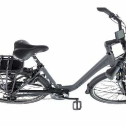 Vélo électrique LEADER FOX PARK CITY 470Wh 90 Kms Gris Mat -Magasin De Roues leader fox park gris 2