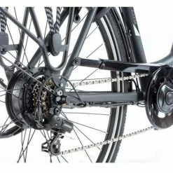 Vélo électrique LEADER FOX PARK CITY 470Wh 90 Kms Gris Mat -Magasin De Roues leader fox park gris 5