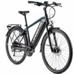 Vélo électrique LEADER FOX SANDY Homme 540 Wh 100 Kms 2021 Noir/bleu Mat
