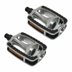 Pédale Vélo Aluminium (paire) Antidérapant Axe 9/16" Cycle Vtt Vtc Ville Vintage