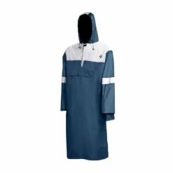 Polyester Poncho Pluie Vélo Avec Capuche Protection Waterproof Avec Bande Réfléchissante M-L