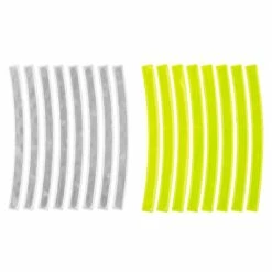 Plastique Stickers Bande Réfléchissant Vélo Cycle Randonnée Course à Pied (16 Pièces)