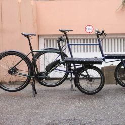 Vélo Cargo Omnium E-Mini-Max V3 WIFI à Courroie -Magasin De Roues velo e cargo mini max electrique v3 wifi omnium courroie beltdrive carbon gates di2 urbain baroudeur cycles revendeur france international 1 scaled