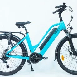 25 Kg Vélo électrique VIRAGE FLEURON 624Wh 150 Kms 2022 Caraïbes (Made In France) -Magasin De Roues virage fleuron bleu ciel 5