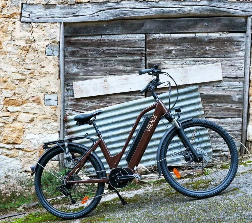 25 Kg Vélo électrique VIRAGE FLEURON 624Wh 150 Kms 2022 Chocolat (Made In France) 4 25 Kg Vélo électrique VIRAGE FLEURON 624Wh 150 Kms 2022 Chocolat (Made In France) – Image 4