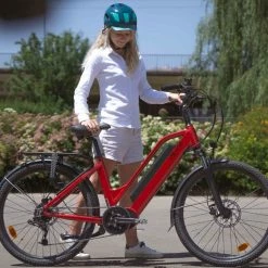 25 Kg Vélo électrique VIRAGE FLEURON 624Wh 150 Kms 2022 Rouge (Made In France) -Magasin De Roues virage fleuron rouge 1